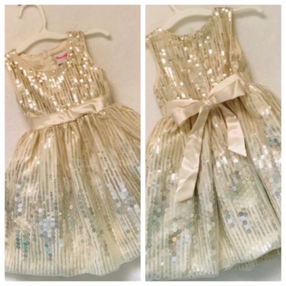 Christmas Cream Baby Dress
